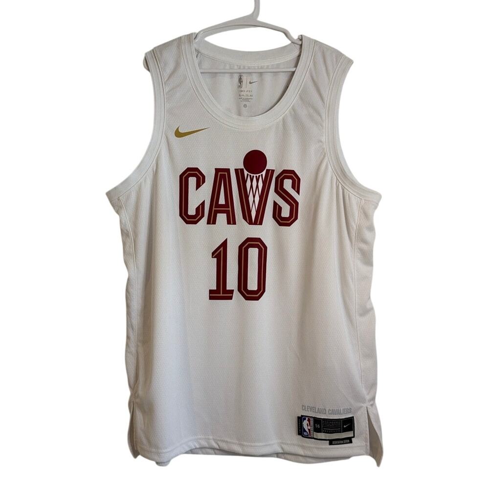 NWT Nike Cleveland Cavaliers Darius Garland #10 Swingman Jersey, White, Mens XXL